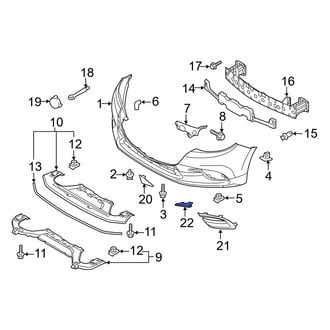 Mazda OE - Front Left Grille Molding