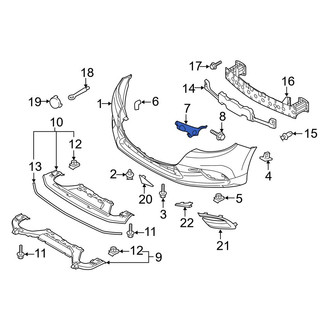 Mazda OE - Front Left Bumper Guide