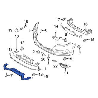 Mazda OE - Front Bumper Cover Support Rail