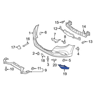 Mazda OE - Front Right Lower Fog Light Trim