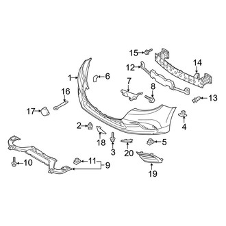 Mazda OE - Front Bumper - Bumper & Components (Mexico Built)