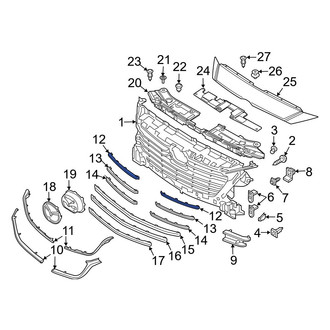 Mazda OE - Front Right Upper Grille Molding