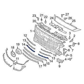 Mazda OE - Front Right Upper Grille Molding