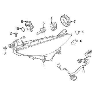 Mazda OE - Front Lamps - Headlamp Components (HID)