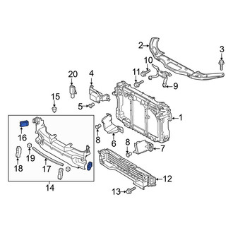 Mazda OE - Upper Radiator Support Air Deflector Seal