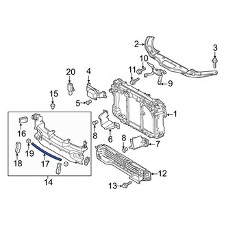 Mazda OE - Lower Radiator Support Air Deflector Seal