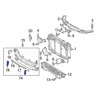 Mazda OE - Outer Radiator Support Air Deflector Seal