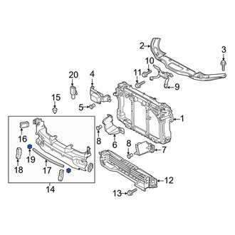 Mazda OE - Inner Radiator Support Air Deflector Seal