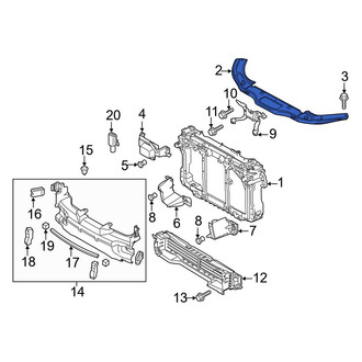 Mazda OE - Front Radiator Support Tie Bar