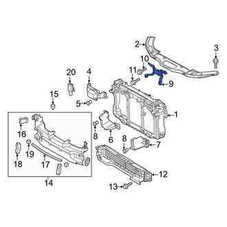 Mazda OE - Front Hood Latch Support