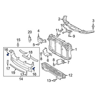 Mazda OE - Upper Radiator Support Air Deflector Seal