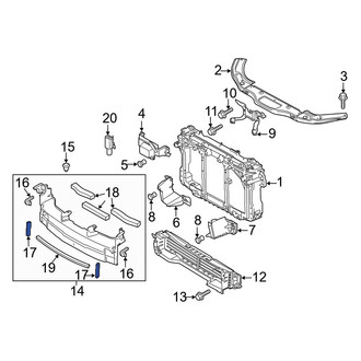 Mazda OE - Lower Radiator Support Air Deflector Seal