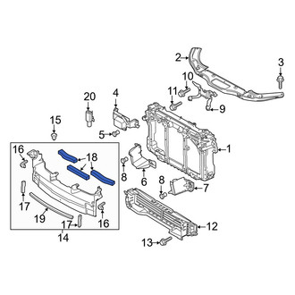 Mazda OE - Rear Radiator Support Air Deflector Seal