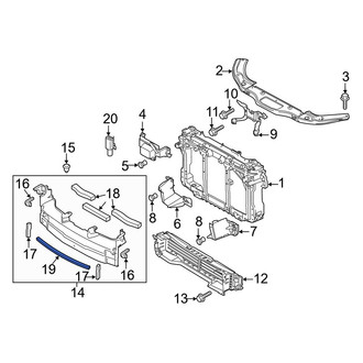 Mazda OE - Front Radiator Support Air Deflector Seal