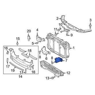 Mazda OE - Left Lower Radiator Support Bracket