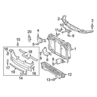 Mazda OE - Radiator Support (Japan Built)