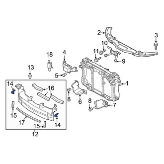 Mazda OE - Upper Radiator Support Air Deflector Seal
