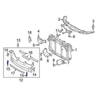 Mazda OE - Lower Radiator Support Air Deflector Seal