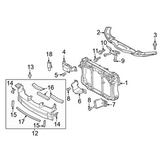 Mazda OE - Radiator Support (Mexico Built)