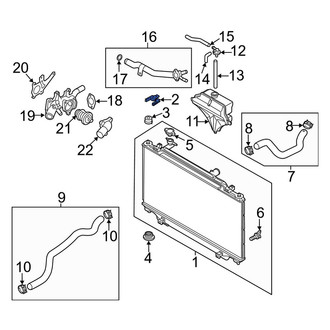 Mazda OE - Upper Radiator Mount Bracket
