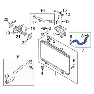 Mazda OE - Upper Radiator Coolant Hose