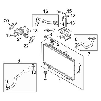 Mazda OE - Cooling - Radiator & Components