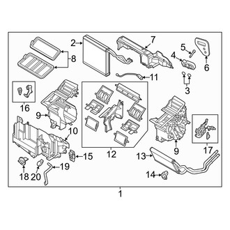 Mazda OE - HVAC Unit Case Assembly