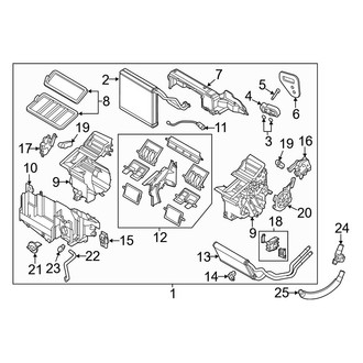 Mazda OE - HVAC Unit Case Assembly