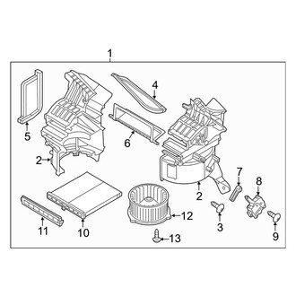 Mazda OE - Air Conditioner & Heater - Blower Motor & Fan