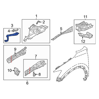 Mazda OE - Front Left Fender Apron Extension