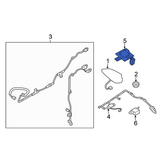 Mazda OE - GPS Navigation System Antenna