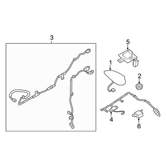 Mazda OE - Electrical - Antenna (i Grand Touring / I Sport / I Touring / S Grand Touring / S Touring Sedan)