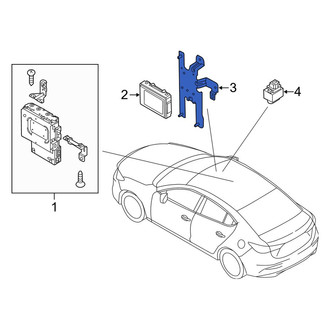 Mazda OE - Lower Radio Bracket