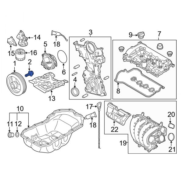 Engine Crankshaft Pulley Bolt