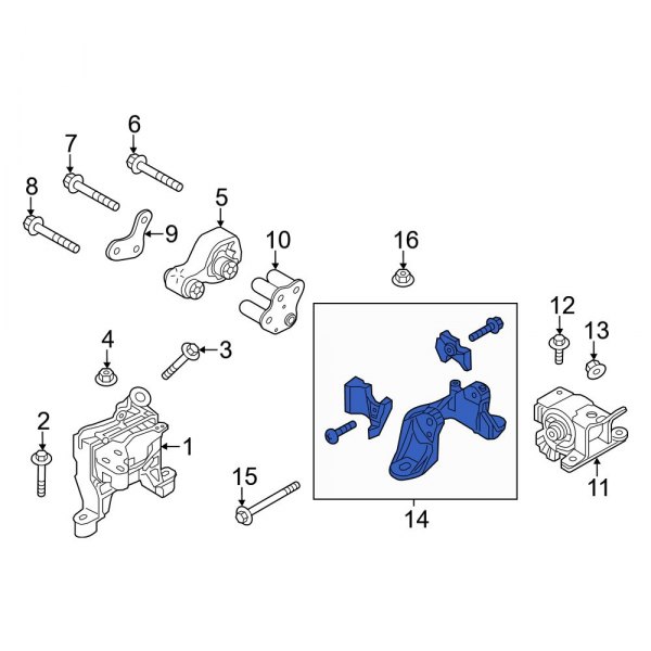 Manual Transmission Mount Bracket