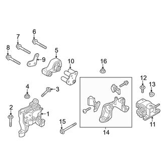 Mazda OE - Engine / Transaxle - Engine & Transmission Mounting (2.0L)
