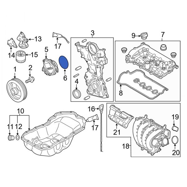 Engine Variable Valve Timing (VVT) Solenoid Seal