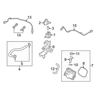Mazda OE - Emission System - Emission Components (Front Components)