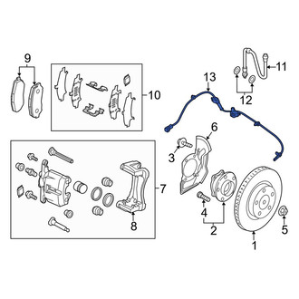 Mazda OE - Rear ABS Wheel Speed Sensor