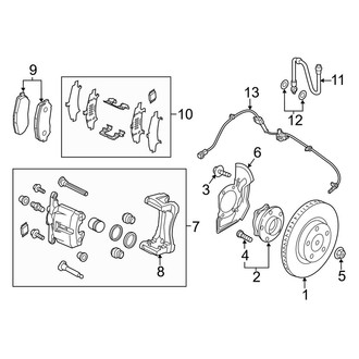 Mazda OE - Front Suspension - Brake Components