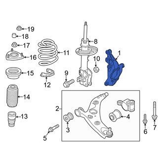 Mazda OE - Front Right Steering Knuckle