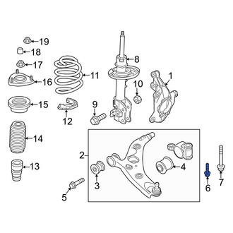 Mazda OE - Rear Inner Suspension Control Arm Bolt