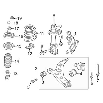 Mazda OE - Front Suspension - Suspension Components (i Grand Touring / I Sport / I Touring / S Grand Touring / S Touring)