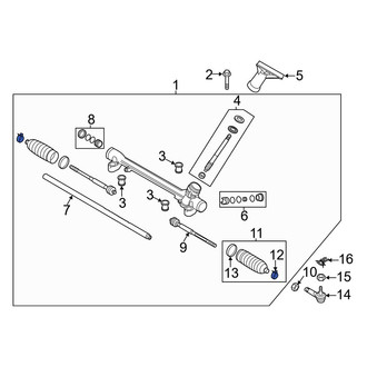 Mazda OE - Outer Rack and Pinion Bellows Clamp