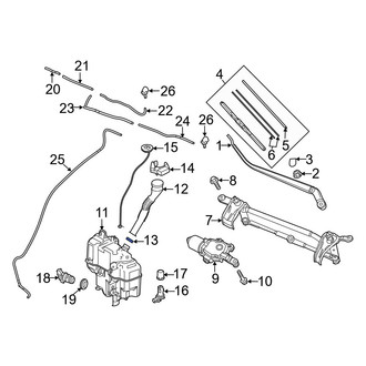 Mazda OE - Washer Fluid Reservoir Filler Pipe Grommet