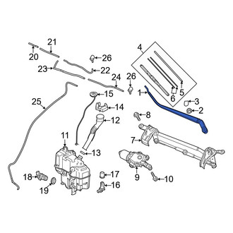 Mazda OE - Front Left Wiper Arm