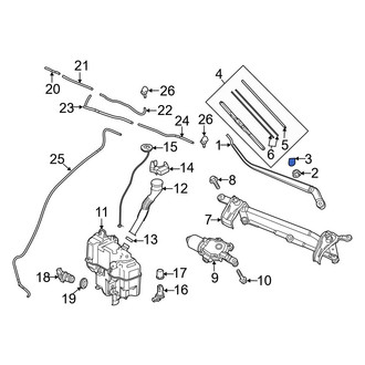 Mazda OE - Wiper Arm Cap