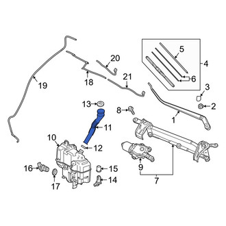 Mazda OE - Front Washer Fluid Reservoir Filler Pipe