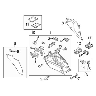 Mazda OE - Front Console (Console & Components)