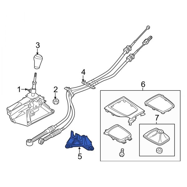 Manual Transmission Shifter Linkage Bracket